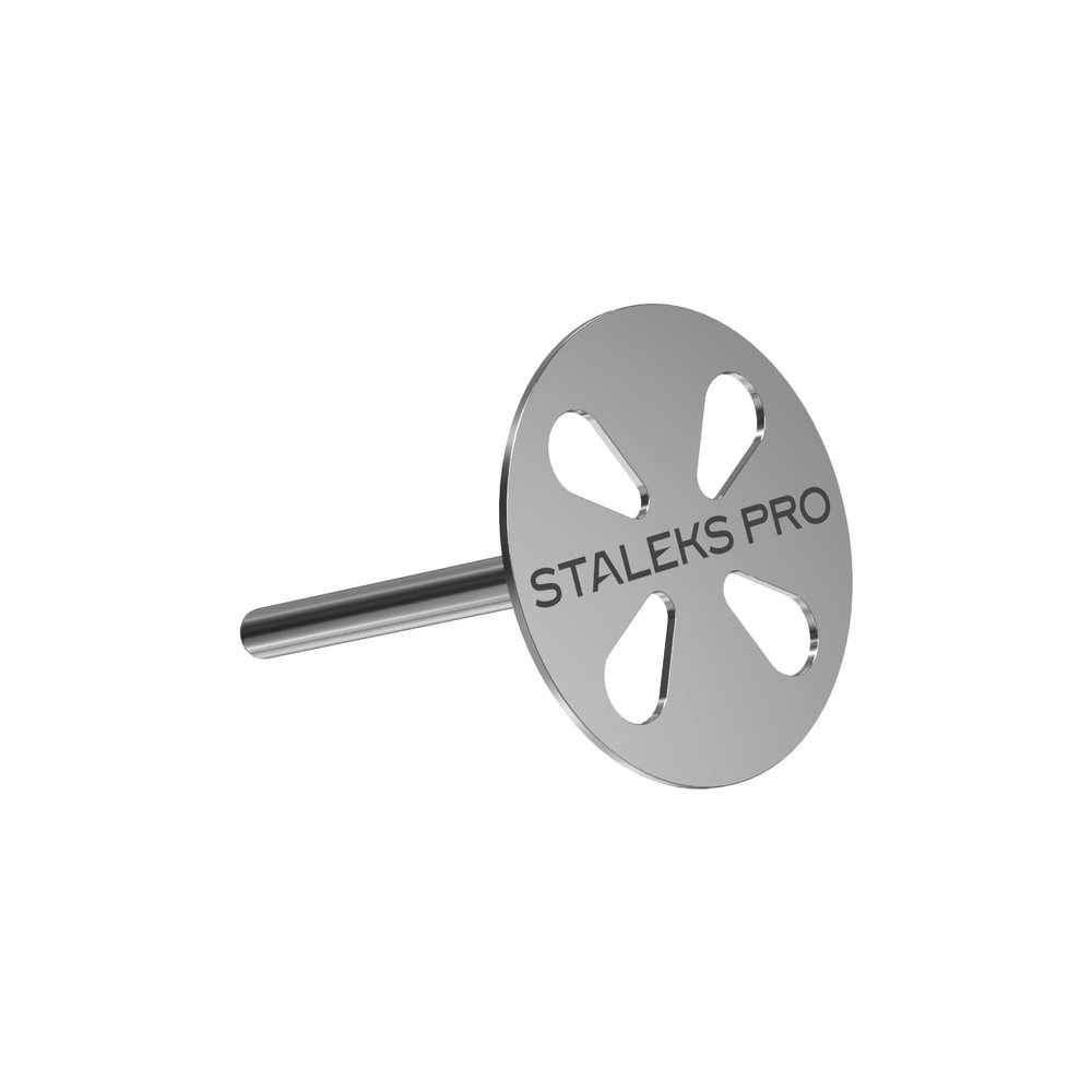STALEKS Pododisc 20 mm Pedicure Set + 5 Replacement Files, 180 Grit, Stainless Steel (PDset-20)