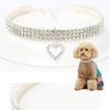 Adjustable Rhinestone Pet Collar with Love Heart Pendant view 4