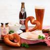 WURSTBARON Premium Weisswurst Gift Package with Pretzels, Beer and Sweet Mustard view 1