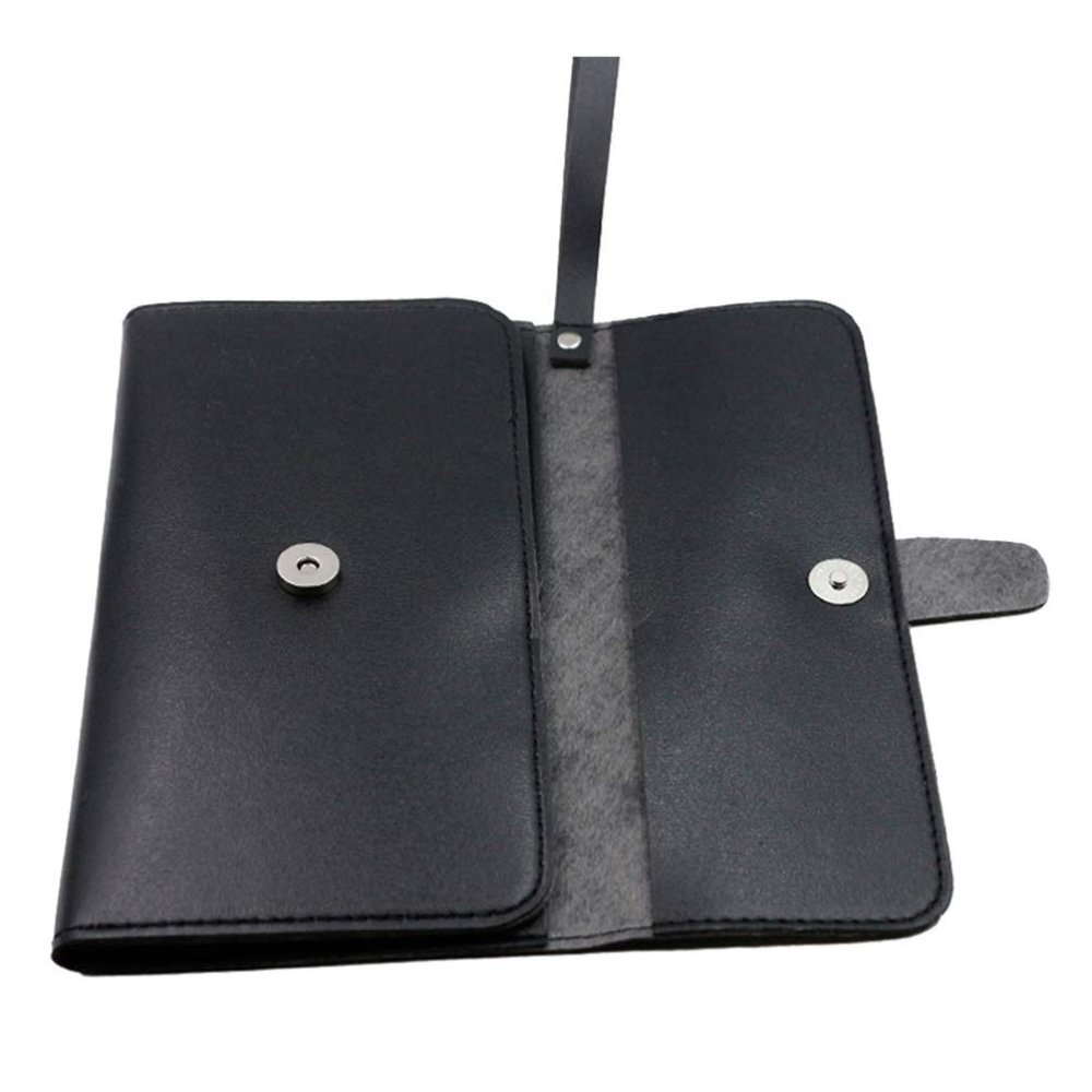 Black Leather Scissor Organizer for Barbers and Hairstylists