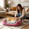 PETCUTE Washable Orthopedic Dog and Cat Bed view 2