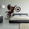 Motocross Motorcycle Rider Removable Wall Sticker, 67 x 57 cm view 1
