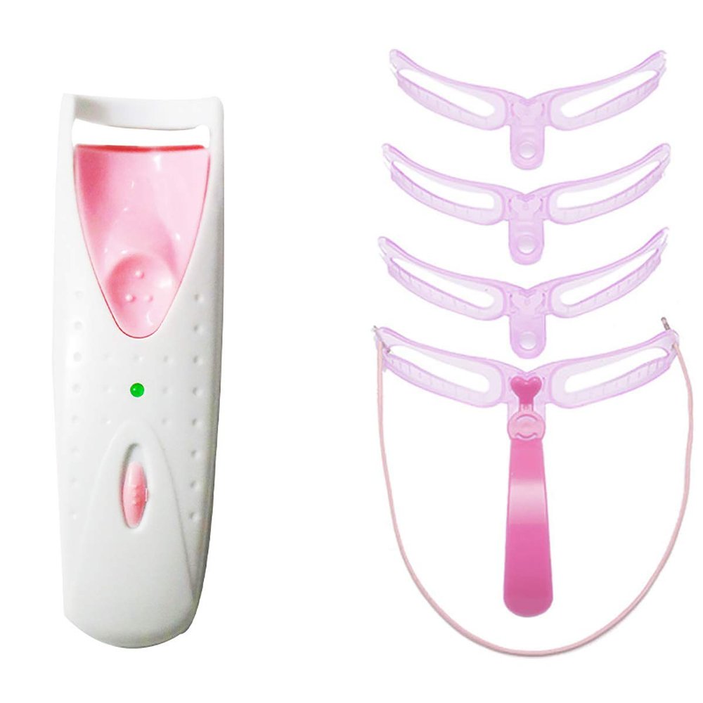 Electric Heated Eyelash Curler with Eyebrow Tool