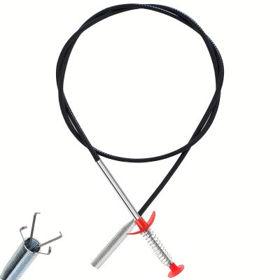 Drain Snake and Clog Remover, 63-Inch Drain Cleaning Tool
