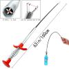 Drain Snake and Clog Remover, 63-Inch Drain Cleaning Tool view 2