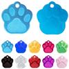 Ibera Gifts - Personalized Paw-Shaped Dog Tag for Medium to Large Dogs and Cats (Light Blue) view 1
