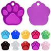 Ibera Gifts - Engraved Dog Tag in Paw Shape for Small to Medium Dogs and Cats (Purple) view 1