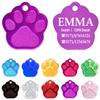 Ibera Gifts - Engraved Dog Tag in Paw Shape for Small to Medium Dogs and Cats (Purple) view 2