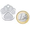 Ibera Gifts - Personalized Paw-Shaped Dog Tag for Small to Medium Dogs and Cats (Silver) view 3