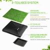 Hompet Indoor Dog Potty Training Tray with Grass Mat, 63 x 51 x 7 cm view 2