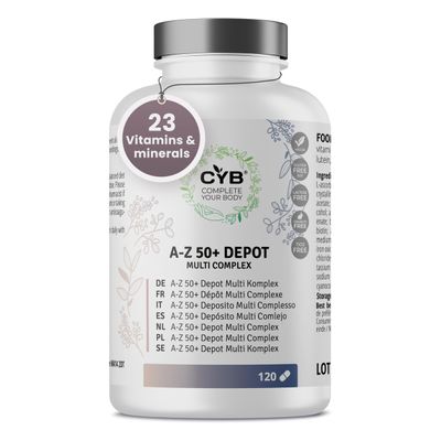 CYB A-Z 50+ Multivitamin with Lutein - 120 Tablets