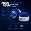 NISHMAN Hair Styling Wax for Men, B1 GumGum, 150 ml Gummy Wax | Edge Control | Ultra-High Hold | Aqua Wax, 3-Pack view 2