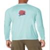 HUK Men's Pursuit Vented Long-Sleeve Shirt, Sun Protection, Dolphin Bright Ice Blue, Large view 2