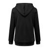OQSM Fluffsy Cat & Dog Pouch Hoodie, Unisex Sweatshirt, Black, S view 2
