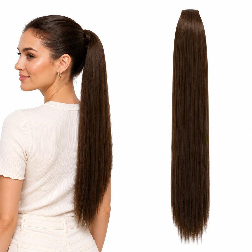 CAISHA 65 cm Hairpiece Ponytail Drawstring Closure Light Brown PH617