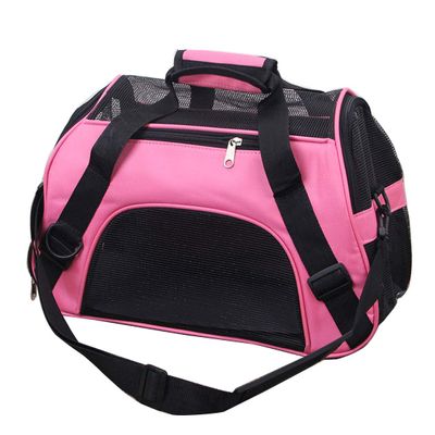 Levoberg Soft-Sided Pet Carrier, Airline-Compatible, Pink, 43 x 28 x 19 cm