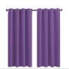 SWECOMZE Blackout Curtain with Grommets, Thermal Curtain, Purple, 132 x 160 cm view 1