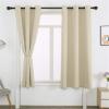 SWECOMZE Blackout Curtain with Grommets, Thermal Curtain, Purple, 132 x 160 cm view 4
