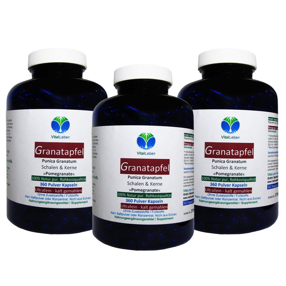 Pomegranate Antioxidant + Multivitamin & Multimineral Powder Capsules — 1,080 (3 × 360), No Additives