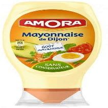 Amora Plain Mayonnaise, Smooth, 415 g, 4-Pack