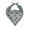 COEQINE Soft Dog Bandana, Floral Black Dachshund Print, Mint Green view 1