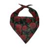 COEQINE Dog Bandana, Valentine's Day, Red Rose Floral Print view 1
