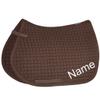 Eskadron Dark Brown Cotton VS Saddle Pad with Custom Embroidery view 1