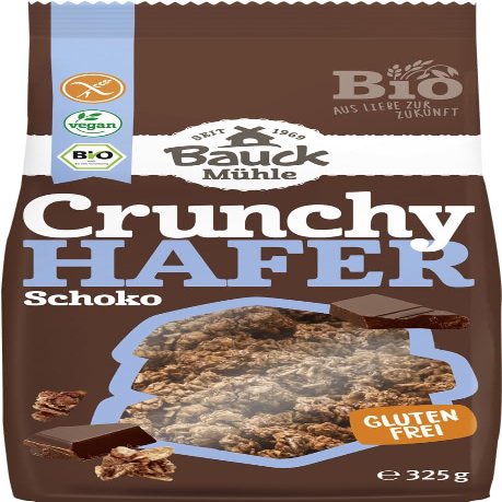 Organic Gluten-Free Chocolate Crunchy Oats, 2 x 325 g