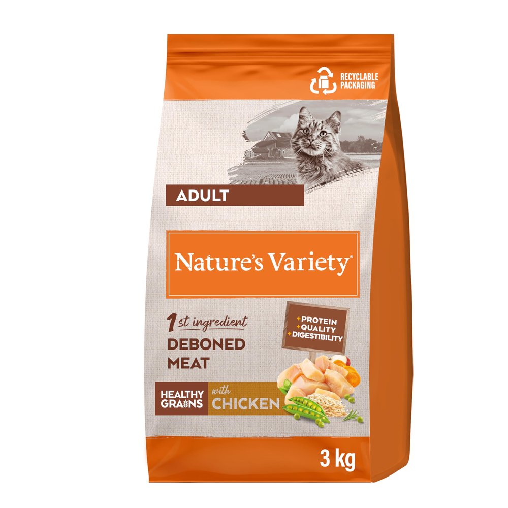 Nature's Variety | No Grain Dry Cat Food | Chicken | 3 kg