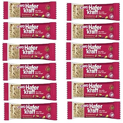 12 Corny Haferkraft Cranberry Pumpkin Seed Granola Bars, 65 g Each