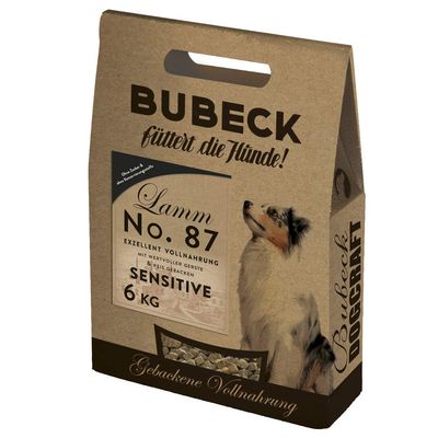 Bubeck Dry Dog Food with Lamb, Baked | Highly Accepted by All Breeds | Lamb, 6 kg