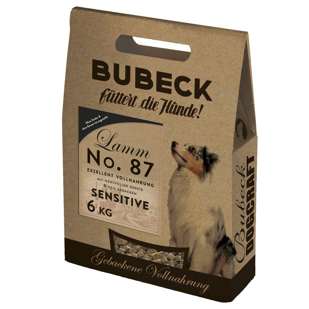 Bubeck Dry Dog Food with Lamb, Baked | Highly Accepted by All Breeds | Lamb, 6 kg