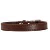 CUSROS Faux Leather Dog Collar for Puppies, Coffee, XS view 1