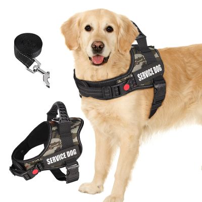 No-Pull Dog Harness with Leash, Adjustable, Soft-Padded Reflective Oxford Vest
