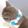 CUSROS Colorful Plush Ball Pet Collar view 4