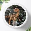 Dinosaur Birthday Cake Edible Cake Topper, 20 cm, 0280c view 1