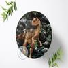 Dinosaur Birthday Cake Edible Cake Topper, 20 cm, 0280c view 2