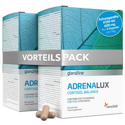 Sensilab AdrenaLux. Ashwagandha 600 mg, Rhodiola Rosea, Magnesium, Vitamin