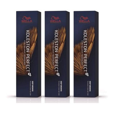 3-Pack Koleston Perfect Me+ KP Deep Browns 7/71 Medium Blonde Brown-Ash