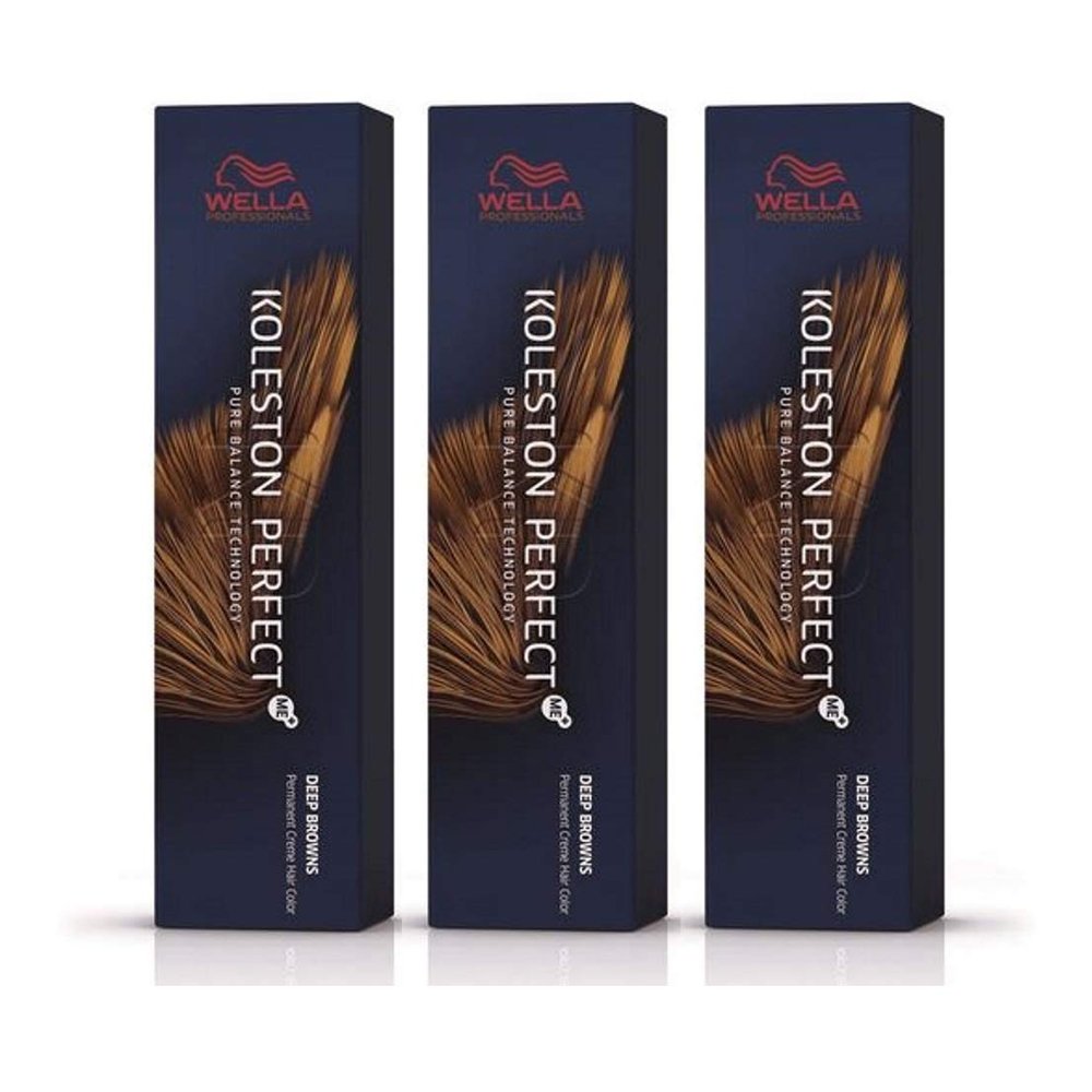 3-Pack Koleston Perfect Me+ KP Deep Browns 7/71 Medium Blonde Brown-Ash