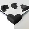 8-Piece Table Edge Protectors for Babies and Children, Soft Foam, Black view 1