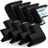 8-Piece Table Edge Protectors for Babies and Children, Soft Foam, Black view 2