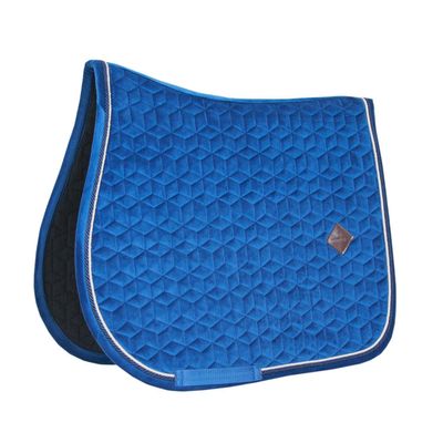 Kentucky Horsewear Velvet Basic Jumping Saddle Pad, Navy