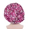 SEANATIVE Pink Breast Cancer Design Super-Soft Double-Layer Sleep Bonnet with Drawstring view 1