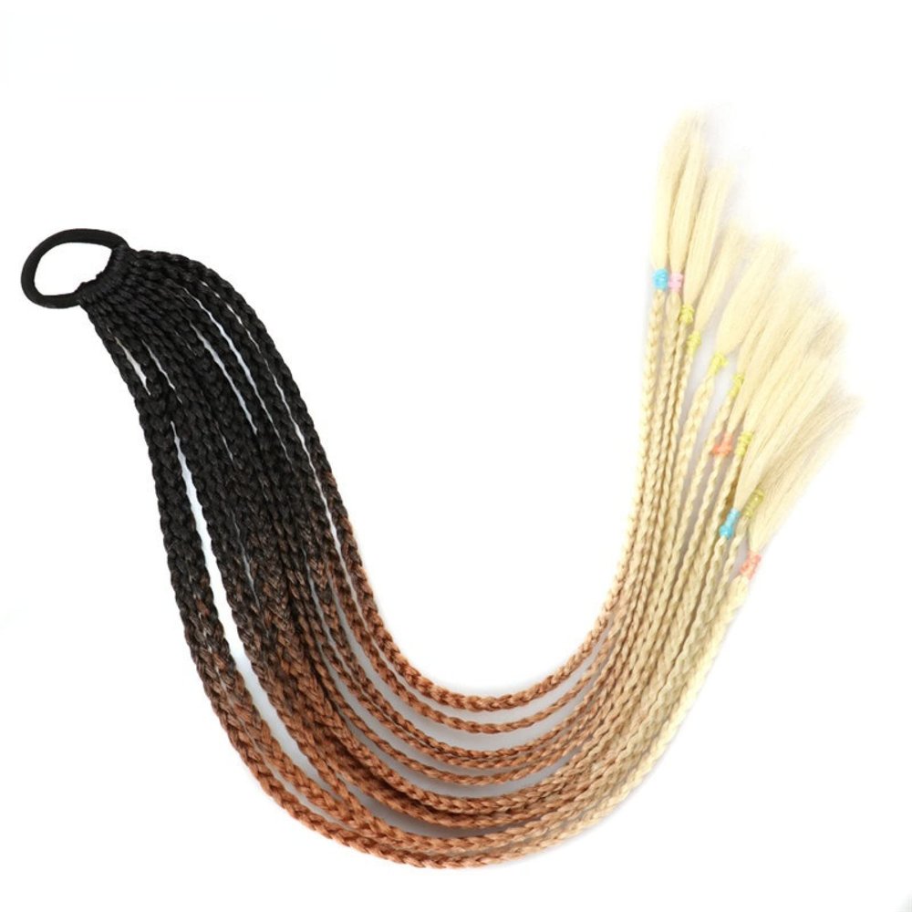 Colorful Braided Hair Extensions, Ponytail Twist Hairpiece