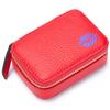 Aileder Mini Leather Lipstick Case with Mirror, Red view 1