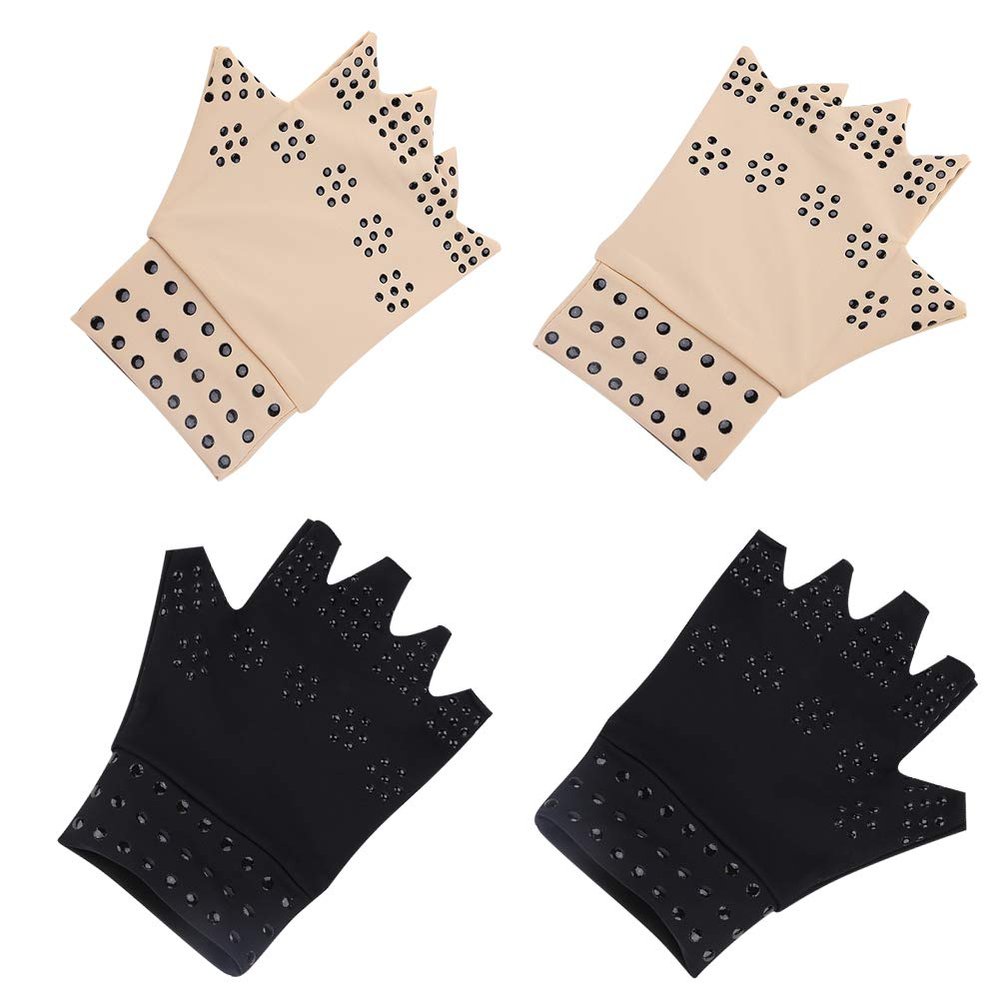 Arthritis Hand and Wrist Support, Fingerless Magnetic Compression Glove