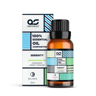 Aerosoul Essential Oil for Diffuser, Serenity Blend, 30 ml
