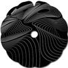 Wheelchair Spoke Guards (Pair) for 49.51–50.50 cm Outer Diameter Hand Rims, Flat Holders – Black Lines view 1