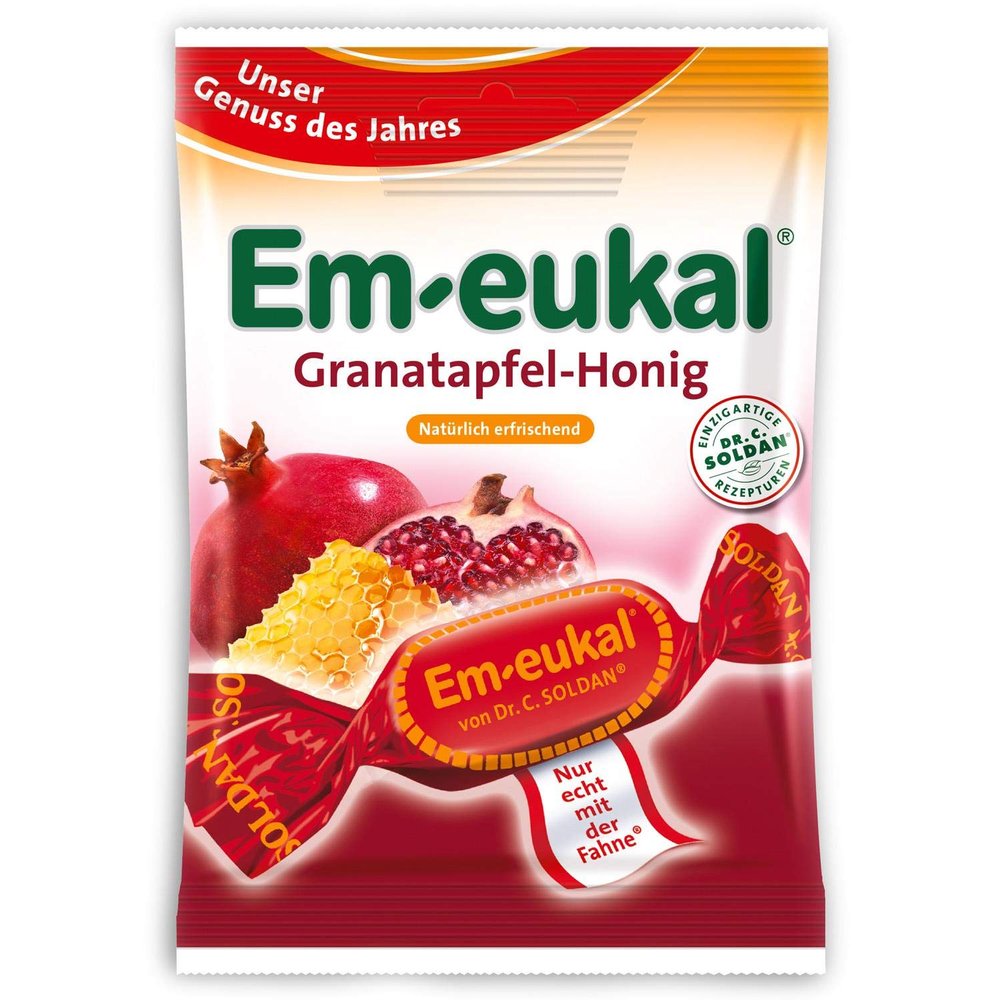 Em-eukal Pomegranate-Honey Candies with Sugar, 75 g, 20-Pack (20 x 75 g)